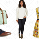 Camp Director Tote, $60 | Reading Room Romance Flat, $40 | Karaoke Songstress Jeans, $60 | Biking Through Brussels Dress, $100